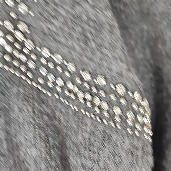 a.n.a Charcoal Sweater with Studded Accents - Picture 3 of 9